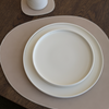 Teller- und Glasuntersetzer Taupe/Creme | Jade