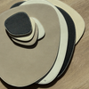 Teller- und Glasuntersetzer Taupe/Creme | Jade