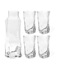 Großes organisches Glas mit Karaffe | Alaska