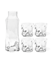 Kleines organisches Glas mit Karaffe | Alaska
