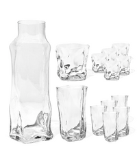 Kleines & großes organisches Glas mit Karaffe | Alaska