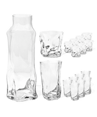 Kleines & großes organisches Glas mit Karaffe | Alaska