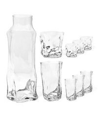 Kleines & großes organisches Glas mit Karaffe | Alaska