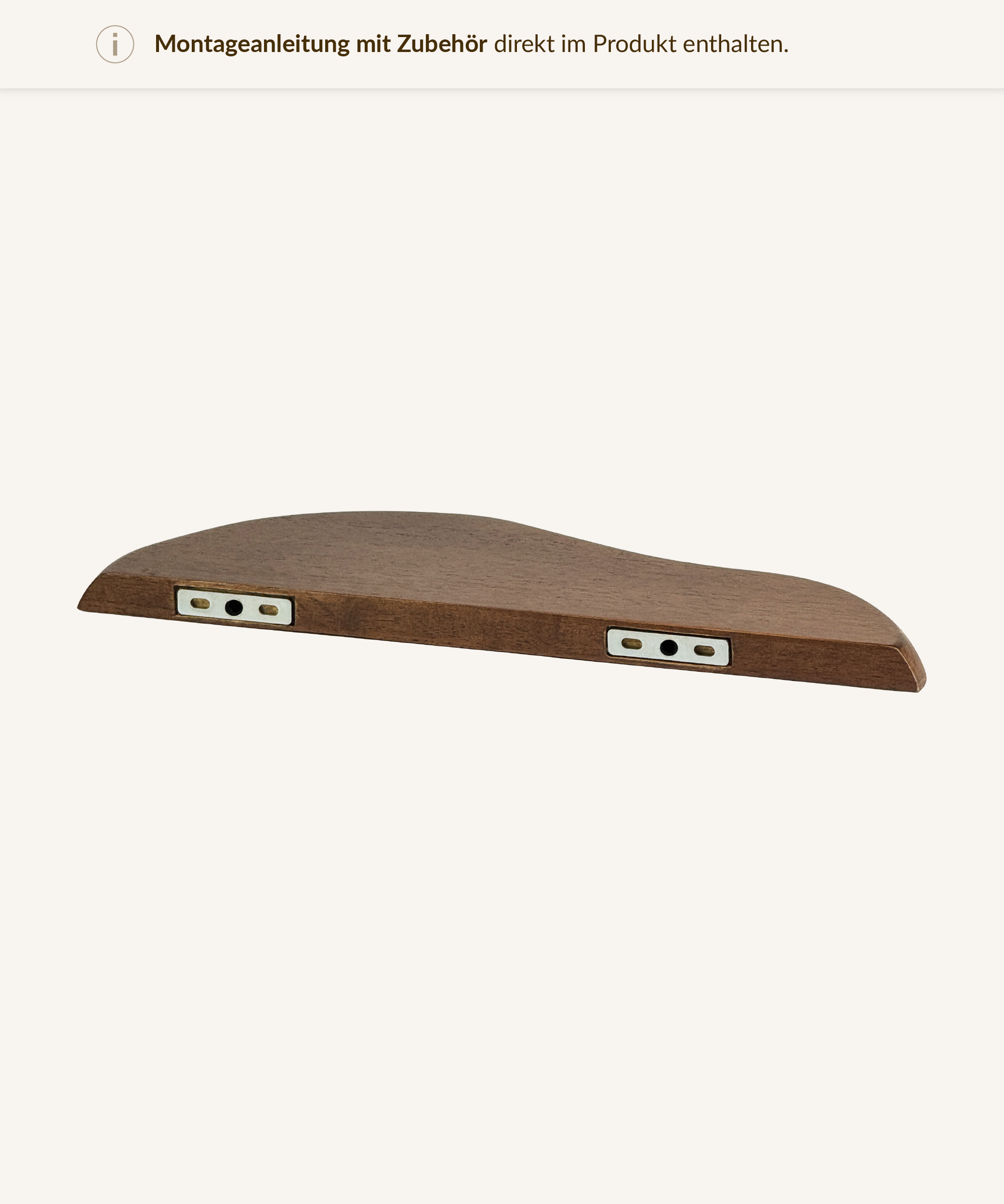 Wandregal aus dunklem Holz | Elva