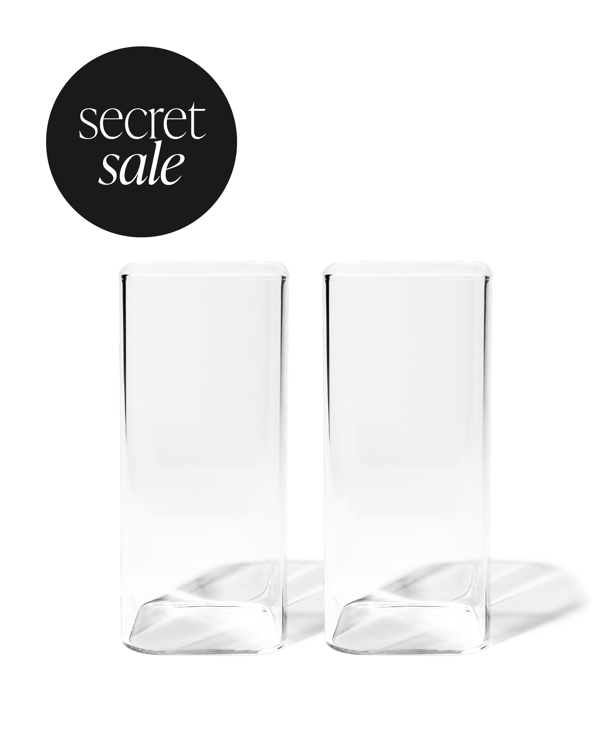 Kuba Glas eckiges Design | Secret Sale
