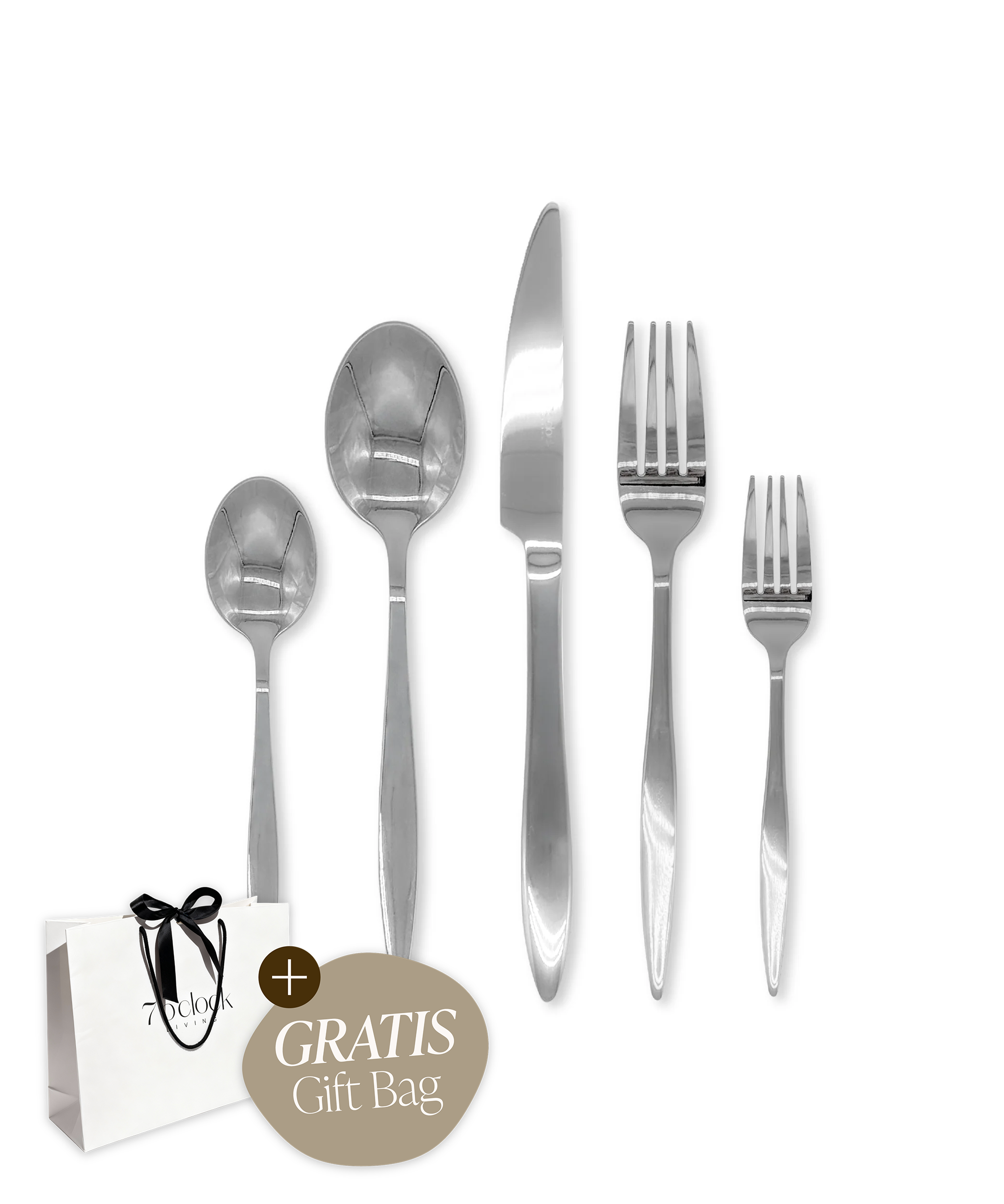 Gift-Edition Besteck-Set Silber hochglanz-poliert | Tava