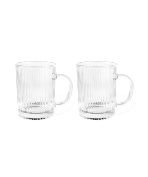 Geriffelte Glastasse (300ml) | Paris