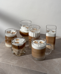12er Gläser-Set mit 6 verschiedenen Designs