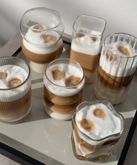 12er Gläser-Set mit 6 verschiedenen Designs