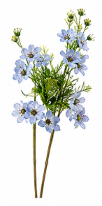 Realistische Kunstblumen Mimose in Hellblau – bloom collection von 7 O'CLOCK