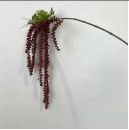 Realistische Kunstblumen Hängender Amaranthus in Rot – bloom collection von 7 O'CLOCK