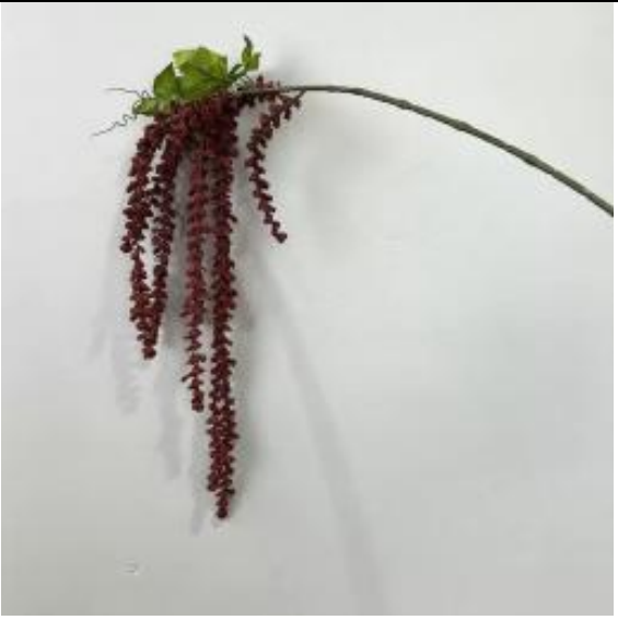 Realistische Kunstblumen Hängender Amaranthus in Rot – bloom collection von 7 O'CLOCK