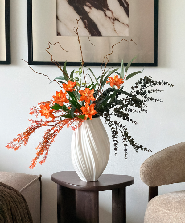 Wild Flame 7er Bouquet in Orange & Grün | Bloom