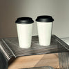 Großer Keramik To-Go Becher mit schwarzem Silikon-Deckel | Brooklyn