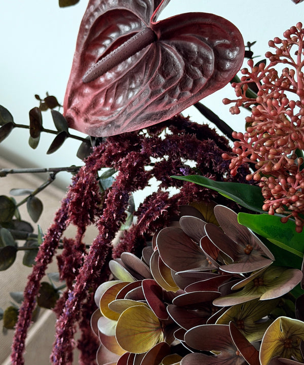 Forest Ember 10er Bouquet in Bordeaux, Grün & Braun | Bloom