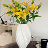 Lilien mit zwei Blüten 5er Bouquet in Gelb | Bloom