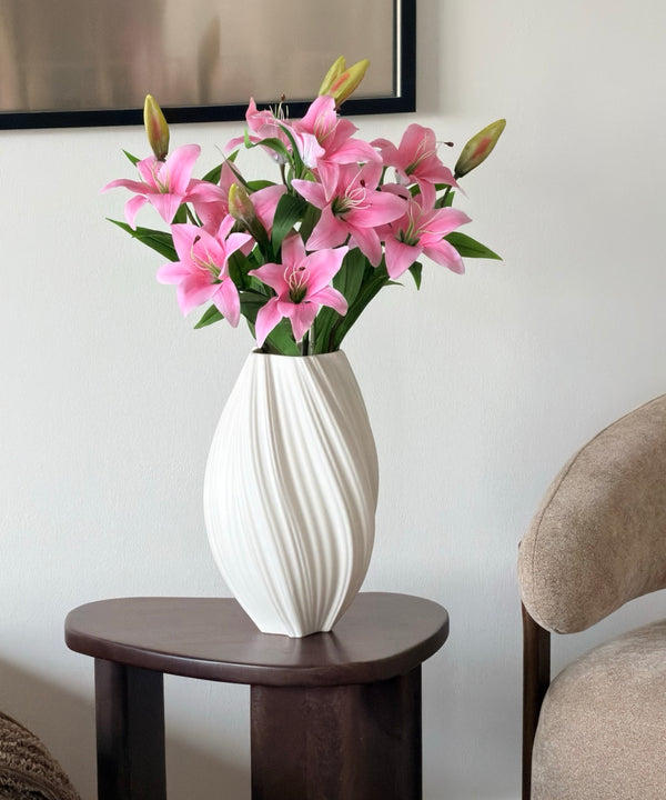 Lilien mit zwei Blüten 5er Bouquet in Pink | Bloom