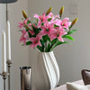 Lilien mit zwei Blüten 5er Bouquet in Pink | Bloom