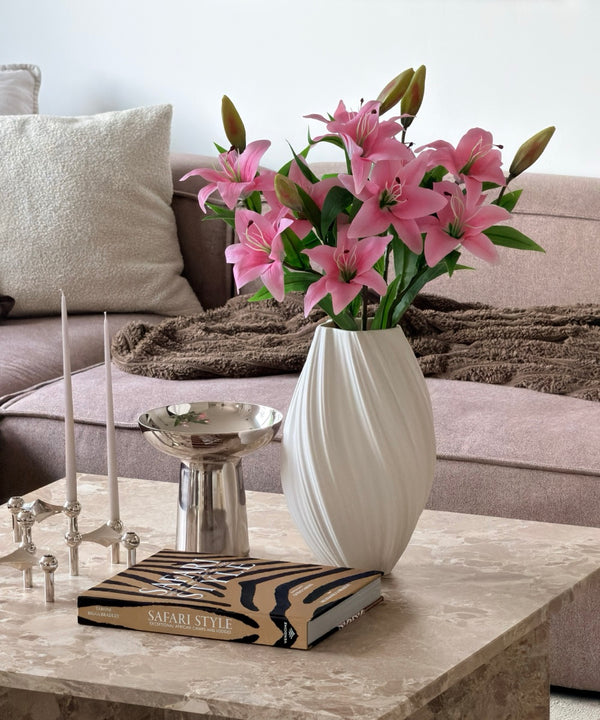 Lilien mit zwei Blüten 5er Bouquet in Pink | Bloom