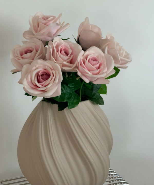 Großer Rosen 8er Bouquet in Hellrosa | Bloom