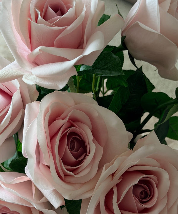 Großer Rosen 8er Bouquet in Hellrosa | Bloom