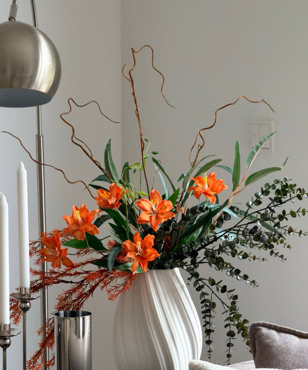 Wild Flame 7er Bouquet in Orange & Grün | Bloom