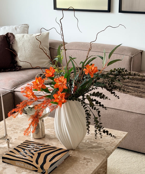 Wild Flame 7er Bouquet in Orange & Grün | Bloom