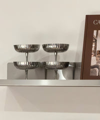 Edelstahl Eisbecher im gerillten Design | Riza