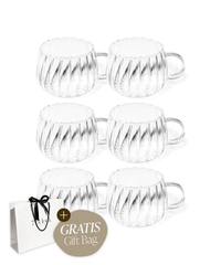 Gift-Edition Glastasse Streifen-Design | Norway