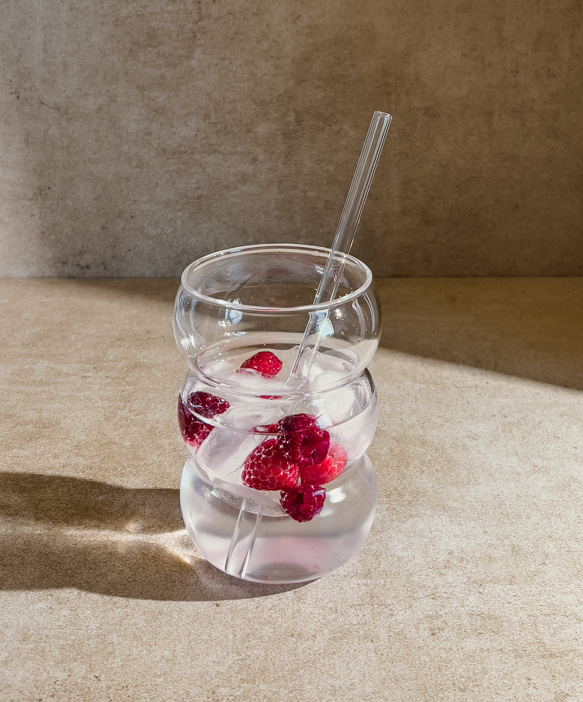 Großes Glas drei Bubbles