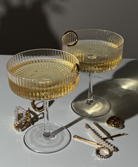 Geriffeltes Champagnerglas | Paris
