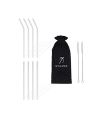 Kurze Glasstrohhalme 8er Set | Aris