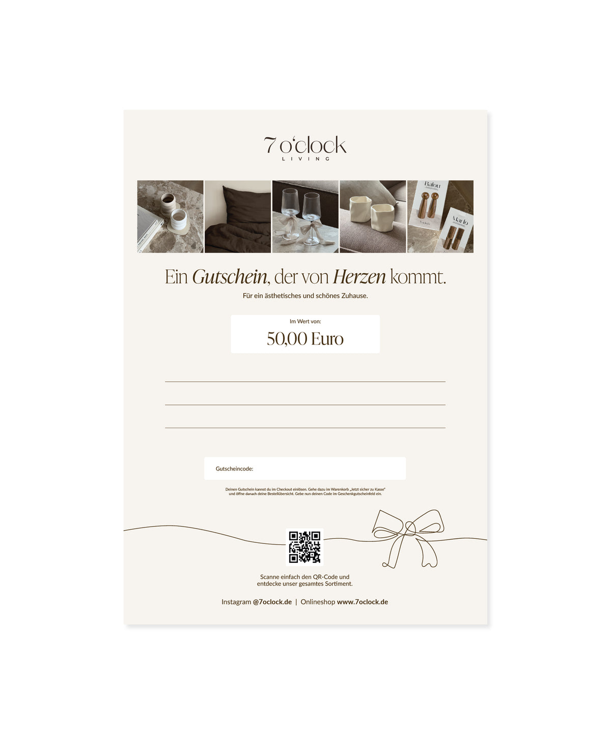 Gutschein zum Ausdrucken | 10€ bis 150€