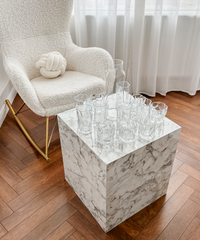 Kleines & großes organisches Glas mit Karaffe | Alaska