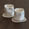 Glasuntersetzer Taupe/Creme | Jade
