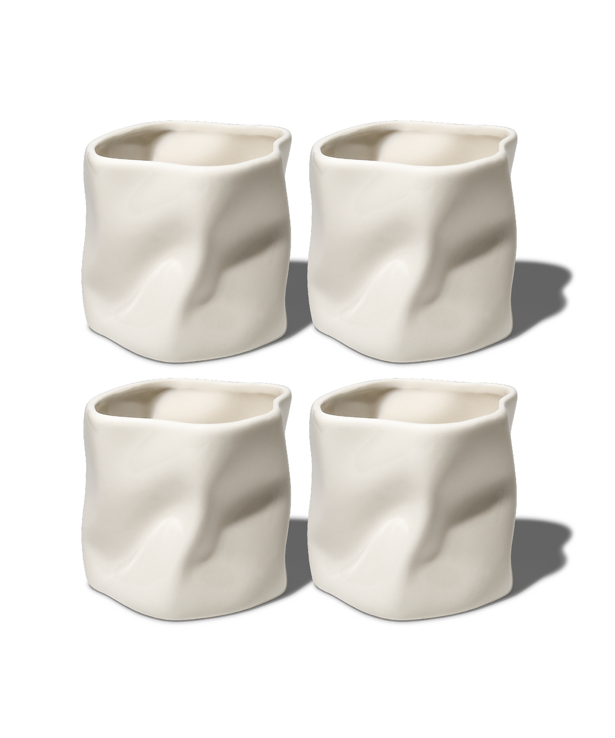 Organischer Keramik Becher Cremeweiß