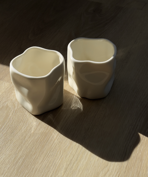 Organischer Keramik Becher Cremeweiß | Alaska