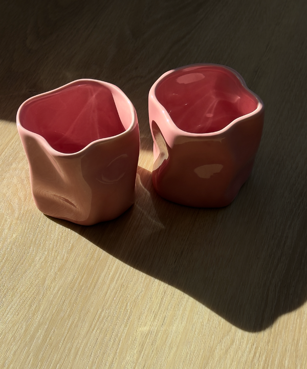 Organischer Keramik Becher Pink | Alaska
