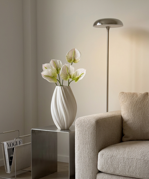 Kunstblumen-Bouquet Anthurium 6er in Weiß aus der Serie Bloom – Detailansicht