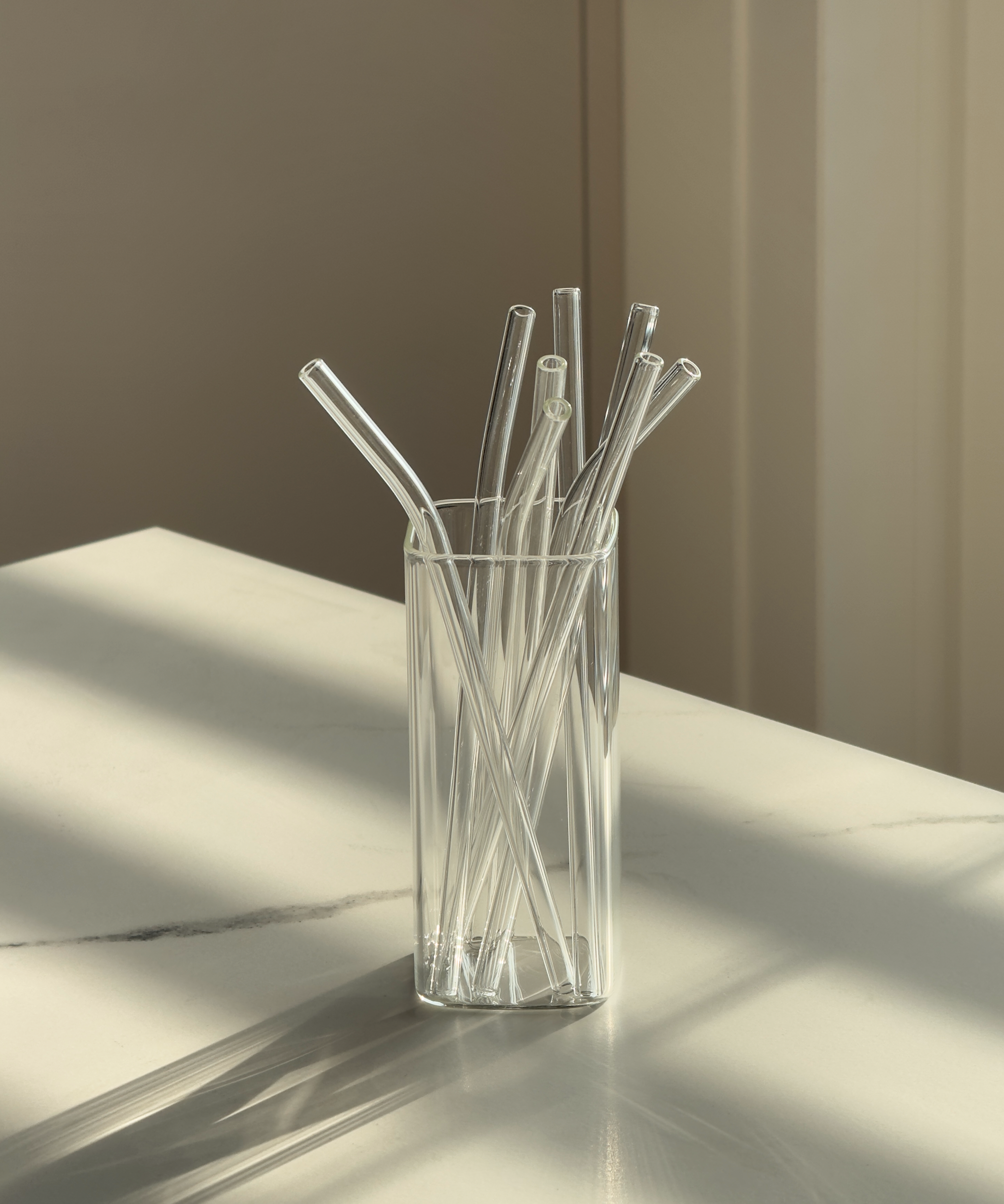 glasstrohhalme aufbewahren Lange Glasstrohhalme 8er Set