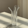 Set aus langen & kurzen Glasstrohhalmen | Aris
