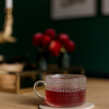 Perlenbesetzte Glastasse | Atlanta