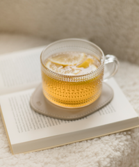 Perlenbesetzte Glastasse | Atlanta