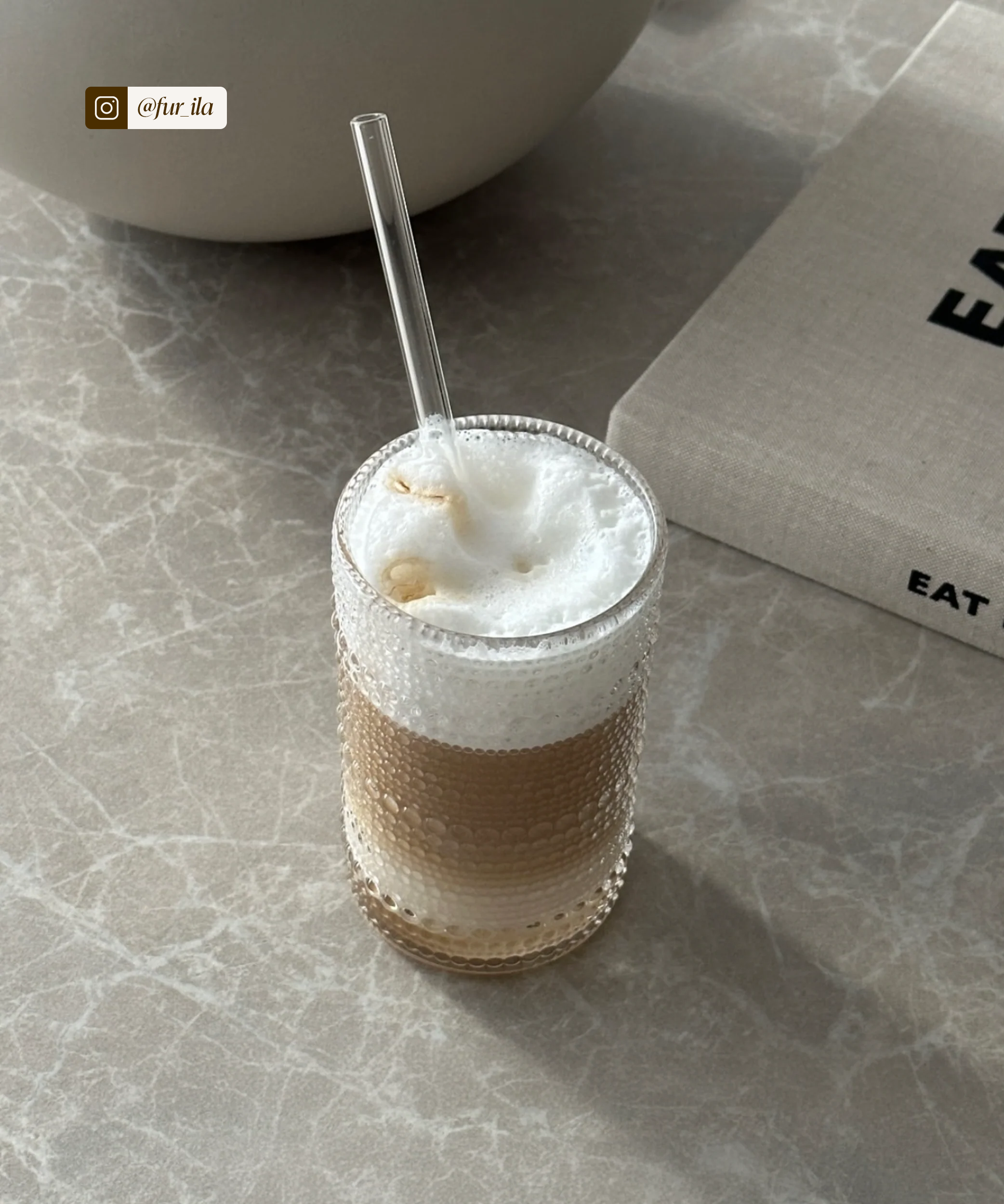 Großes perlenbesetztes Glas | Atlanta