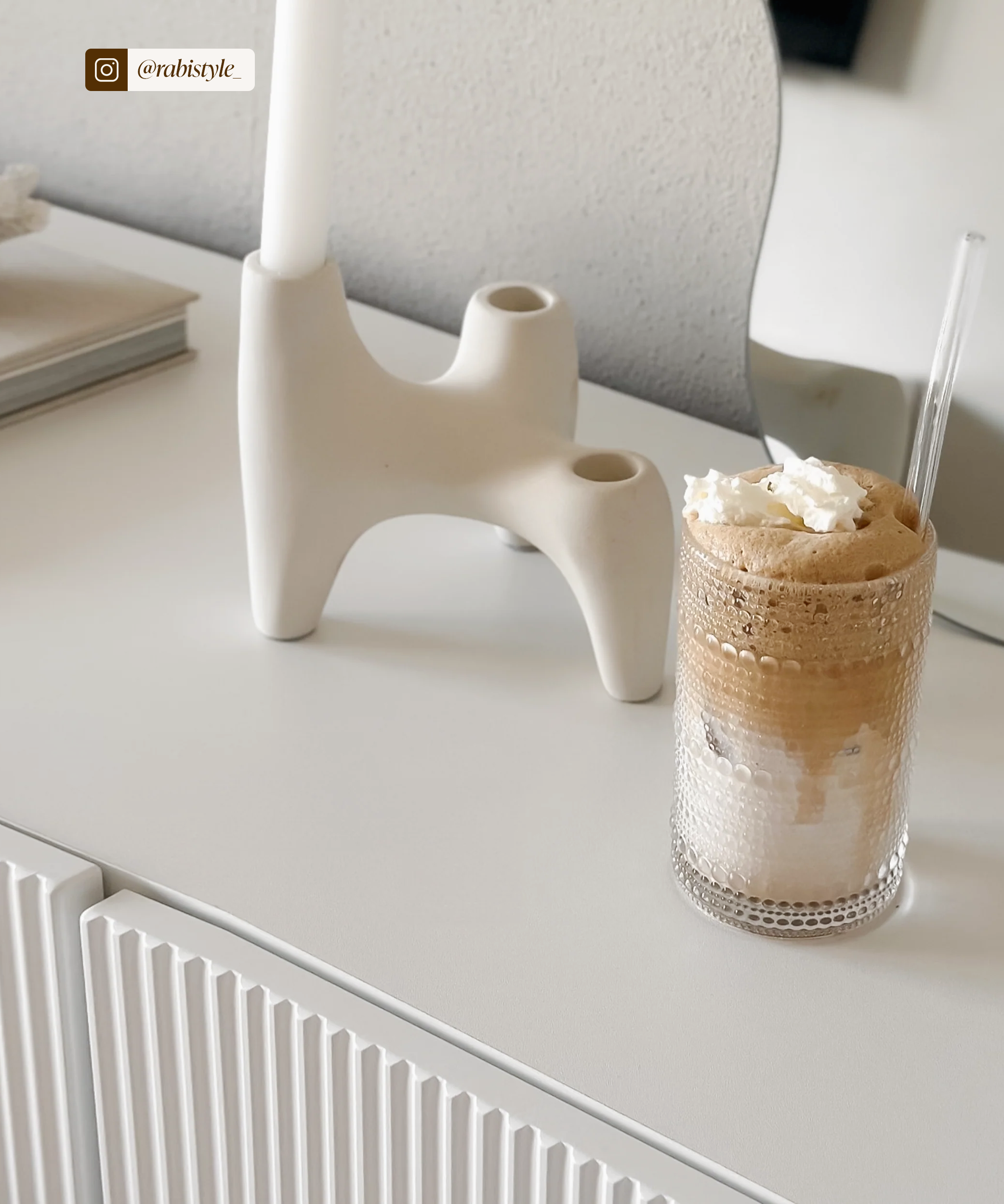 Großes perlenbesetztes Glas | Atlanta