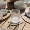 Teller- und Glasuntersetzer Taupe/Creme | Jade