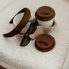 To-Go Becher Silikon-Deckel im 2er Set Braun | Brooklyn