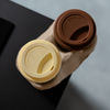 To-Go Becher Silikon-Deckel im 2er Set Braun | Brooklyn
