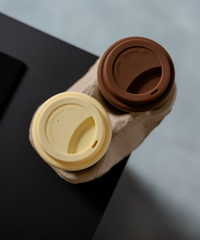 To-Go Becher Silikon-Deckel im 2er Set Braun | Brooklyn