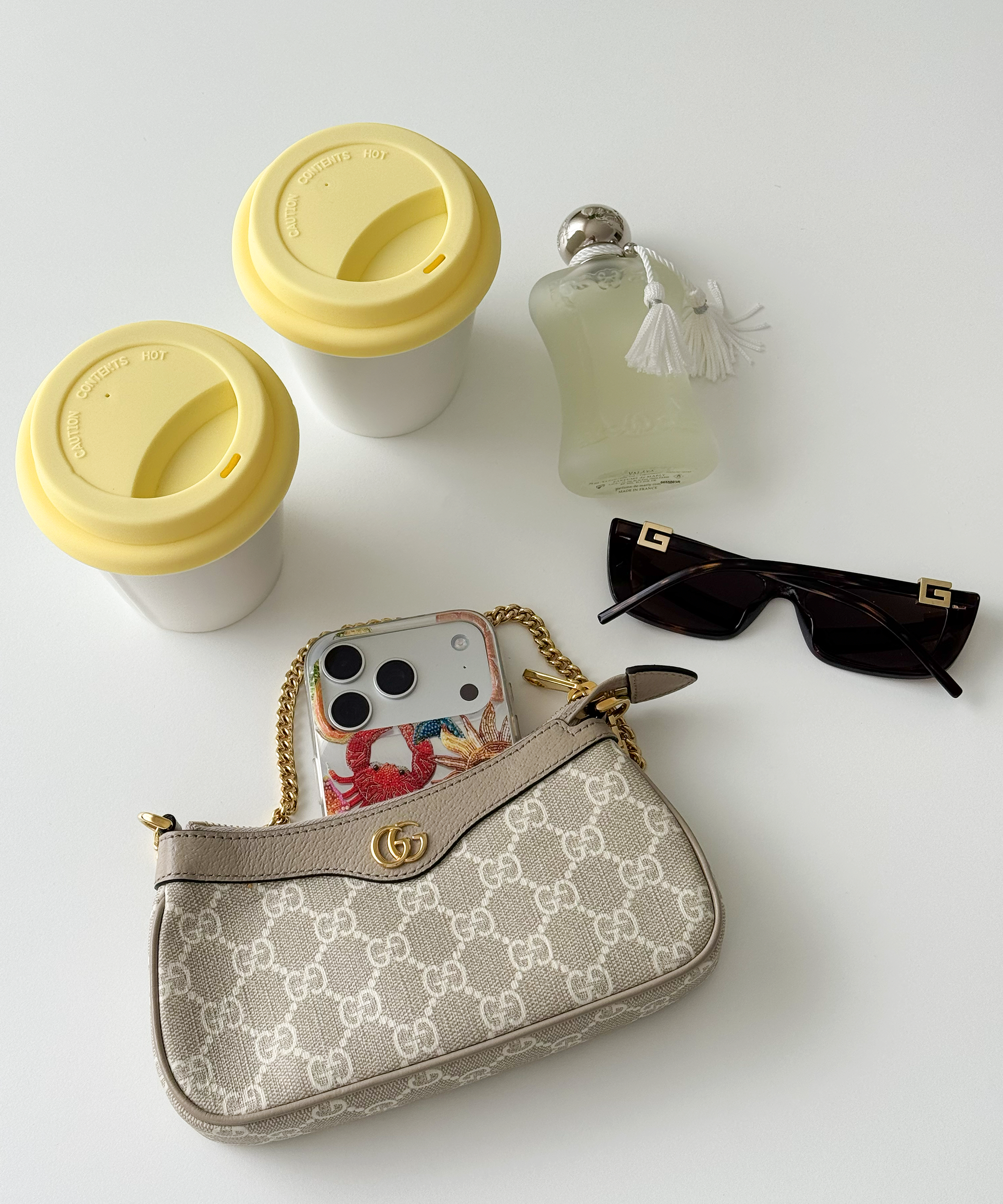 To-Go Becher Silikon-Deckel im 2er Set Butter Lemon | Brooklyn
